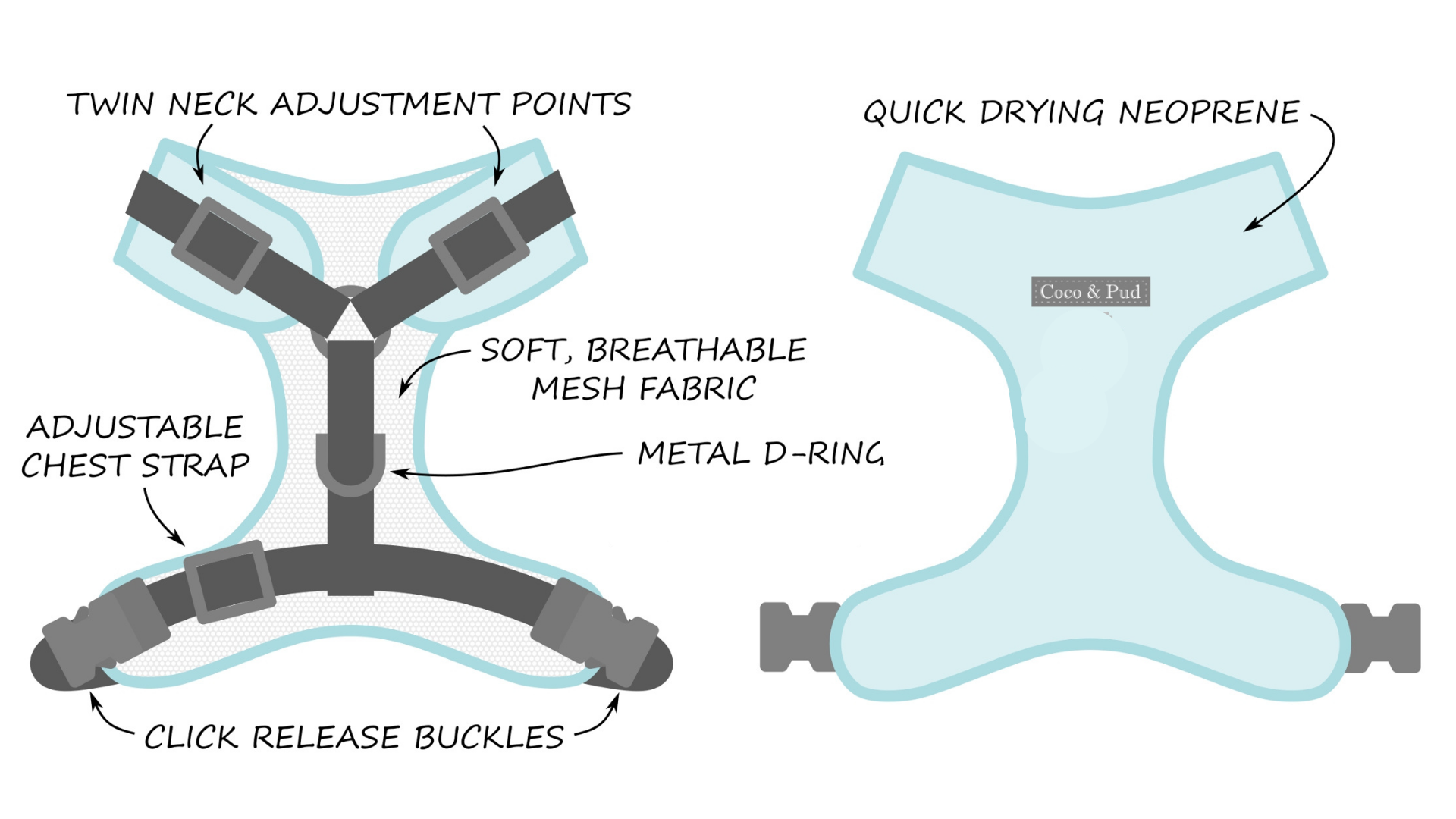 Coco & Pud Adjustable Harness details