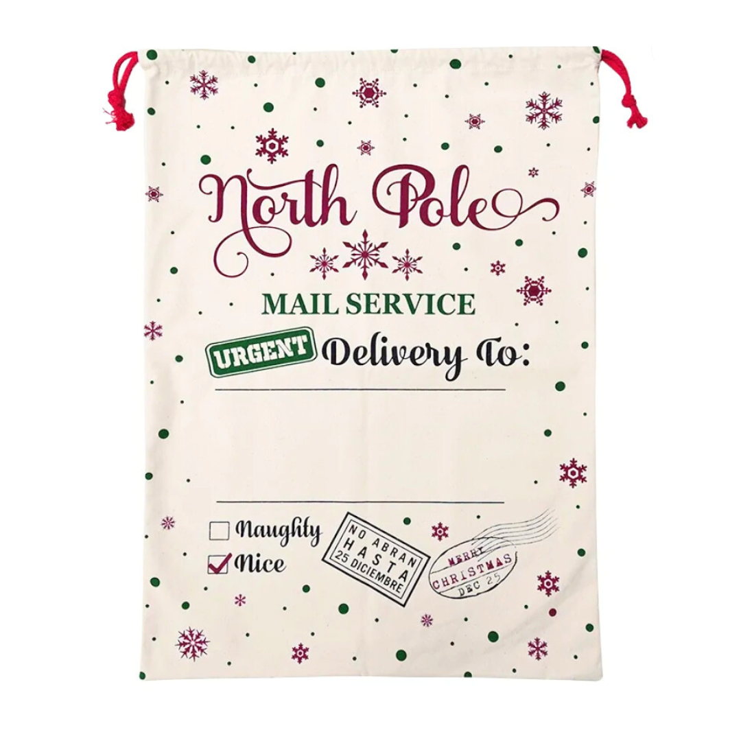 Christmas Pet Santa Sack - North Pole Mail Service