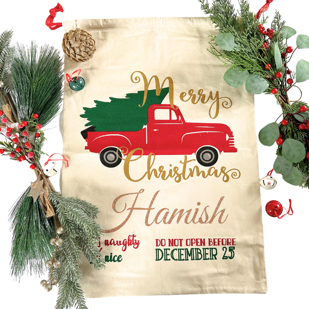 Coco & Pud Christmas Santa Sack Merry Christmas