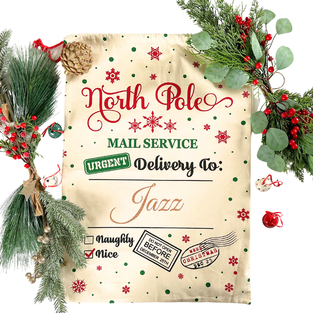 Coco & Pud Christmas Santa Sack North Pole Mail Service