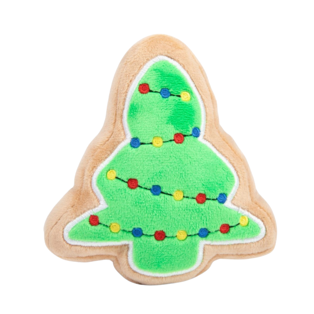 Coco and Pud Christmas Sugar Cookie Plush Dog Toy (Christmas Tree)