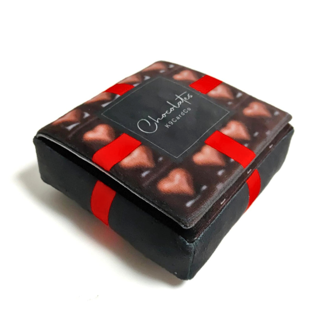 Coco & Pud - K9 Card Co Box of Chocolates Dog Toy on an angle - Catwalk DOG