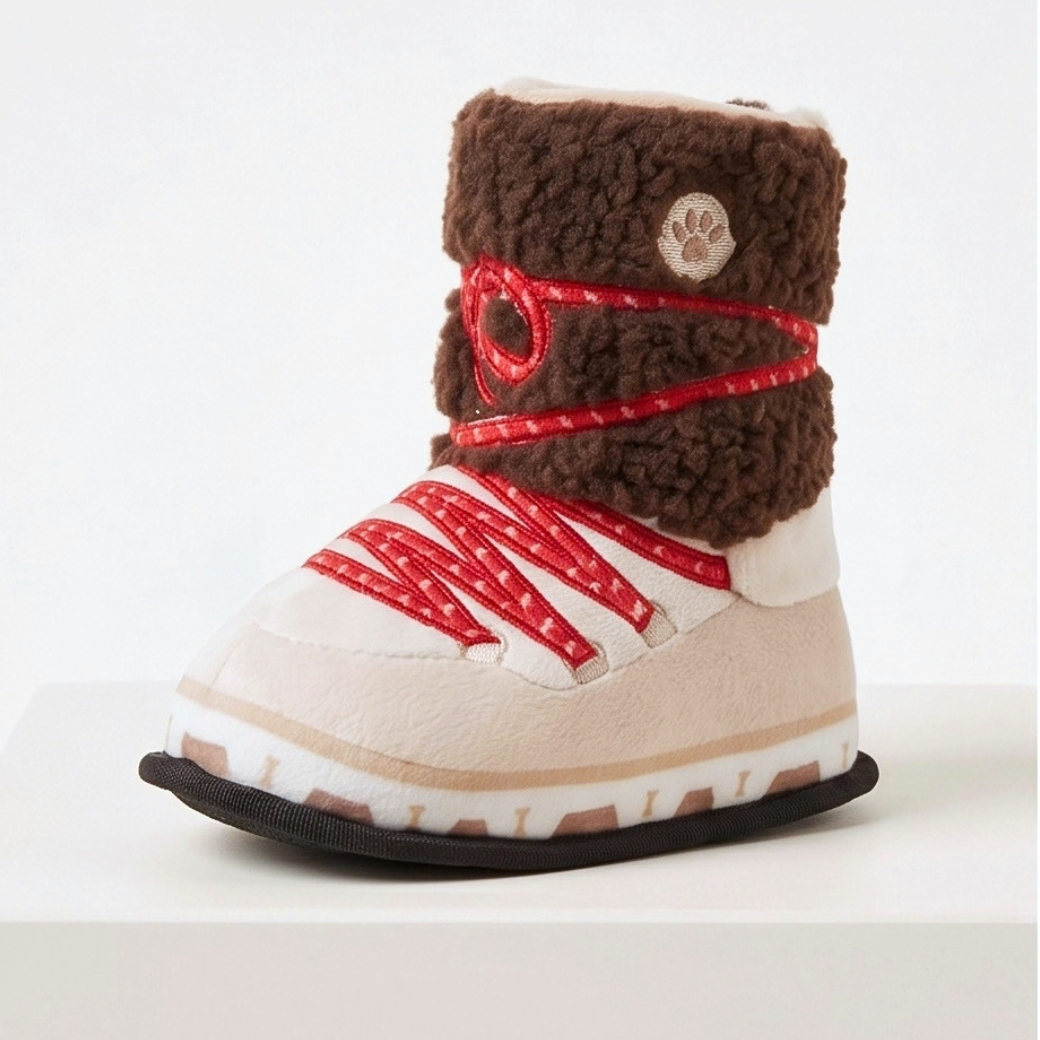 Coco & Pud - Apres Ski Boot Dog Toy on angle - Haute Diggity Dog