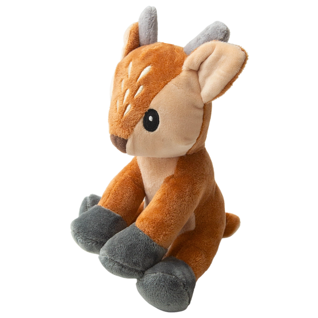 Coco & Pud Dixie The Deer plush Dog Toy angle view - Snug Arooz