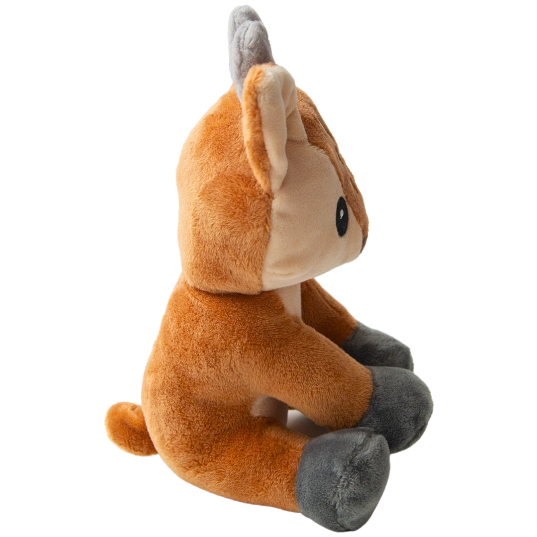 Coco & Pud Dixie The Deer plush Dog Toy side view - Snug Arooz