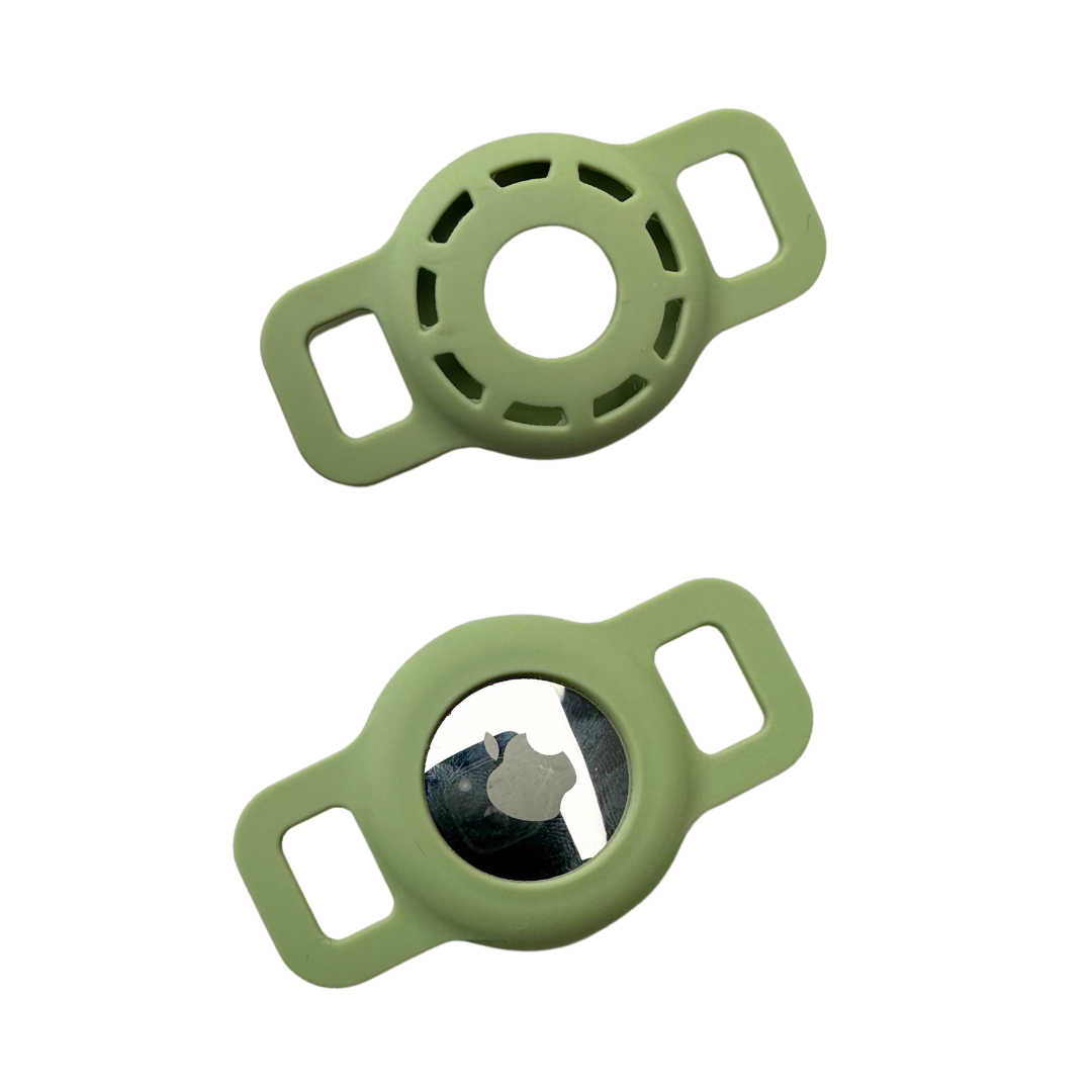 Coco & Pud Pet Air Tag holder - Olive -XXS Cat harness front & back