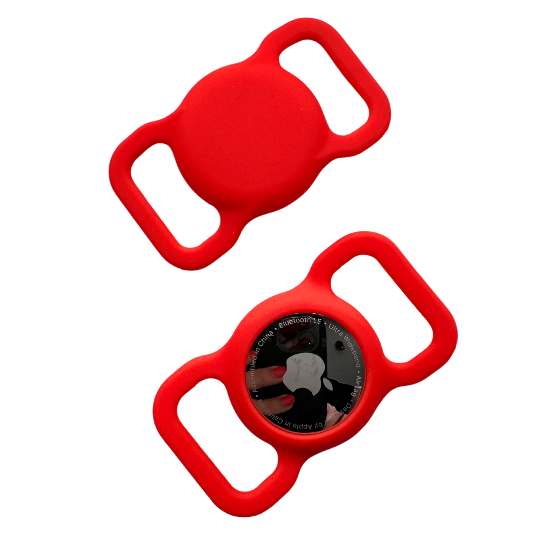 Coco & Pud Pet AirTag Holder for dogs Australia - Red