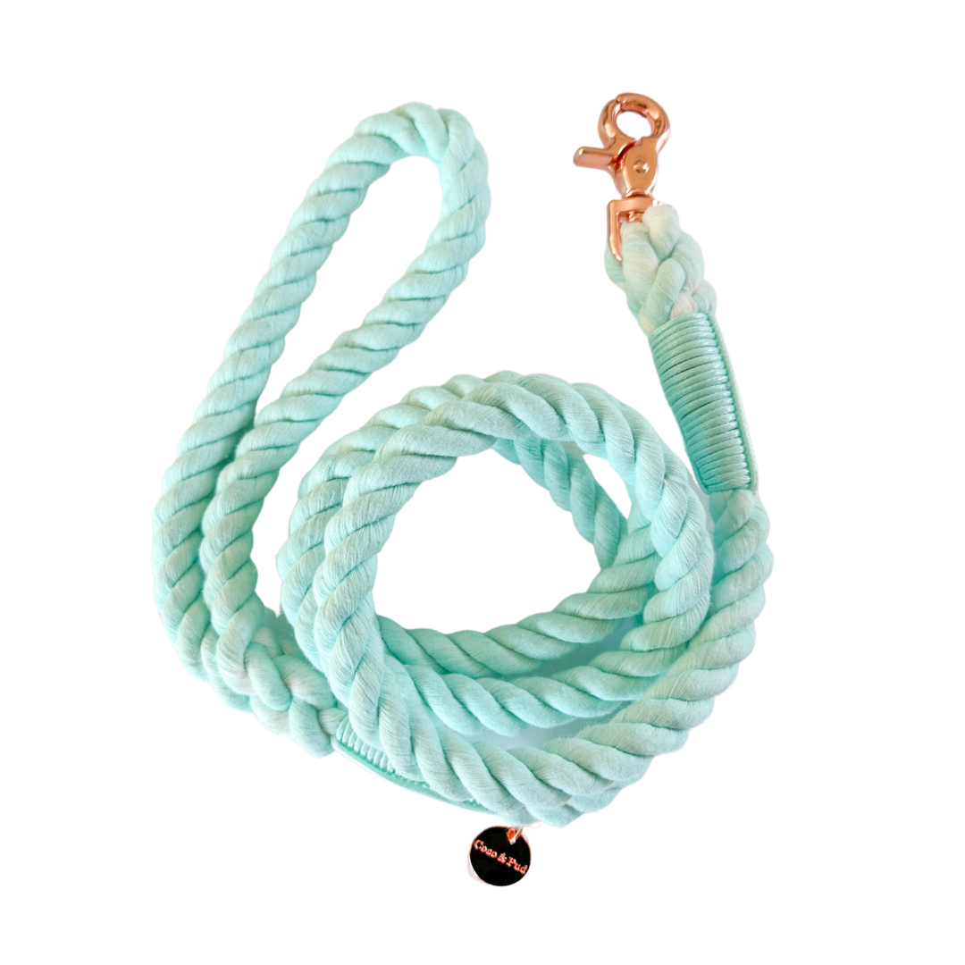 Coco & Pud Azure Rope Dog Lead