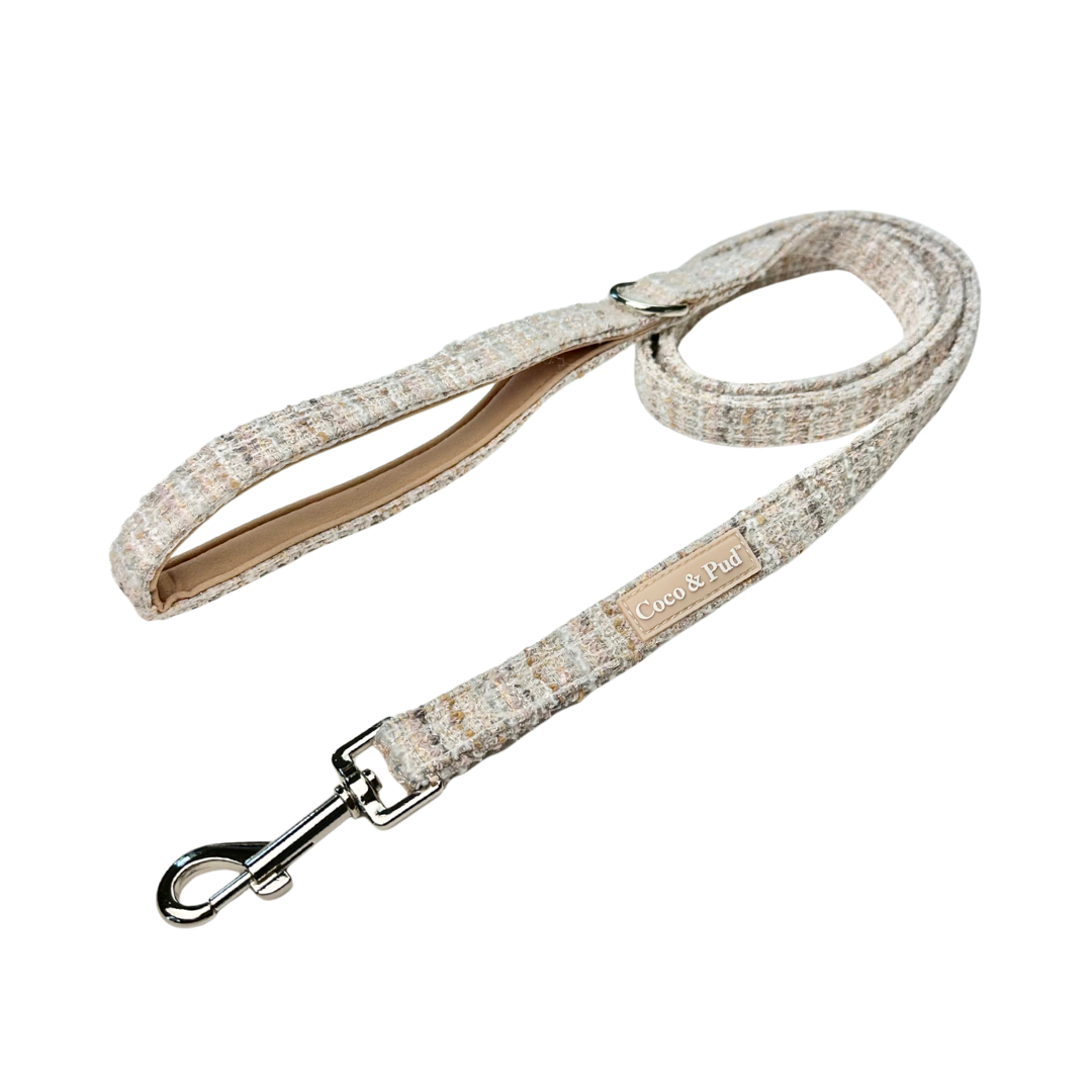 Coco & Pud Boucle de Luxe Dog Lead/ Leash- Timeless Taupe