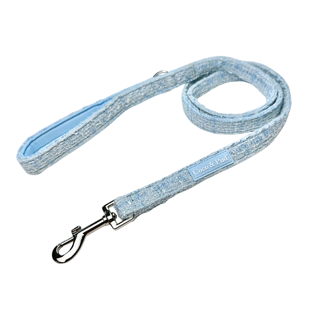 Boucle de Luxe Dog Lead - Whisper Blue