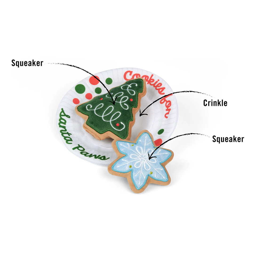 Coco & Pud Cokies For Santa Paws Christmas Dog Toy details - PLAY toys Australia