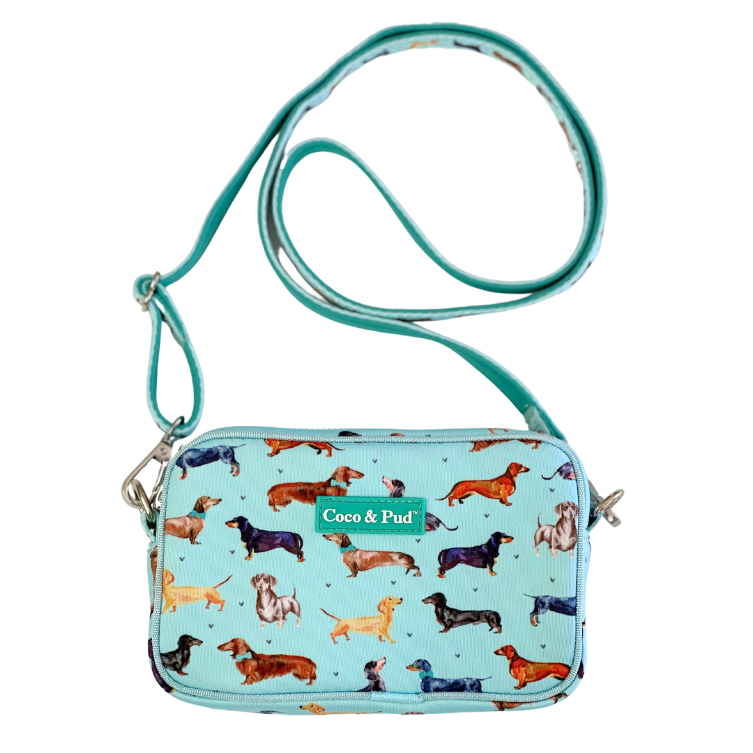 Coco & Pud Doxie Love dachshund dog walking bag