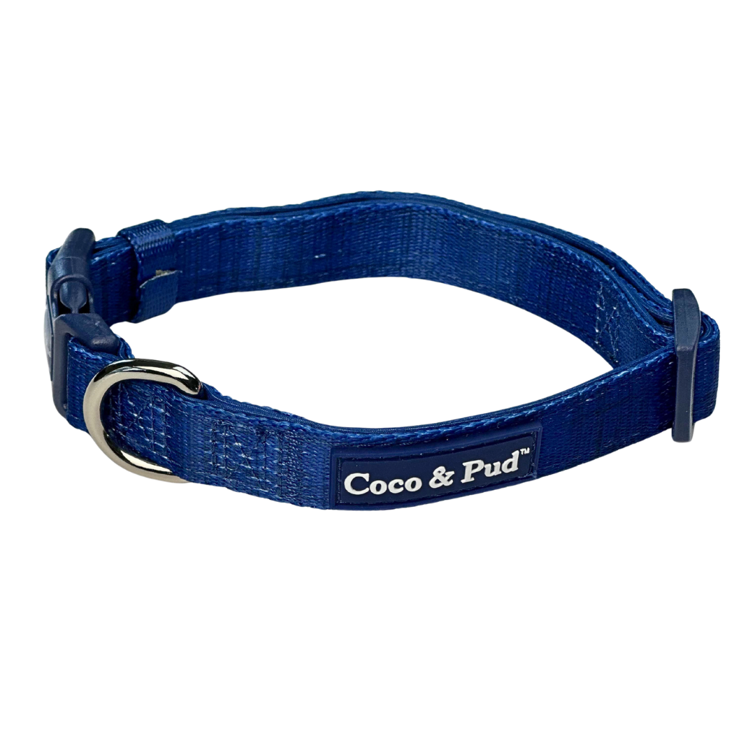 Coco & Pud Essential Pup Dog Collar - Navy