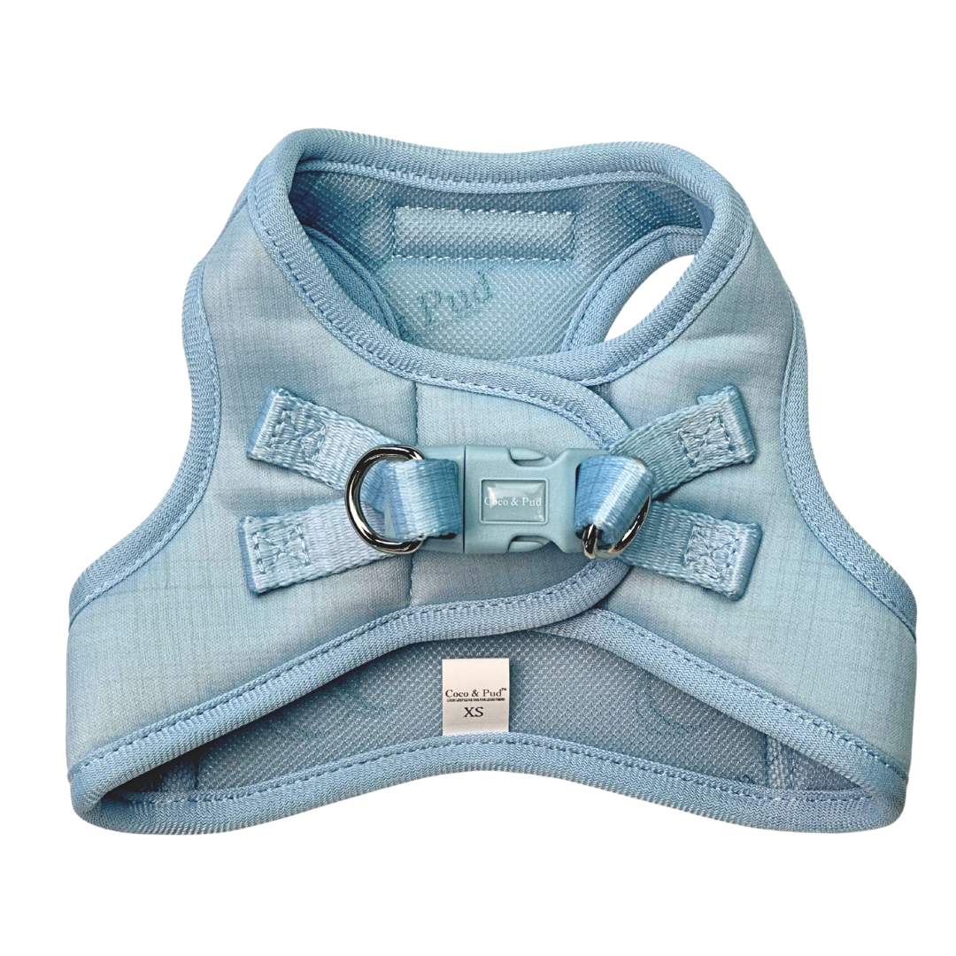 Coco & Pud Essential Pup Step In Dog Harness back - Sea Mist