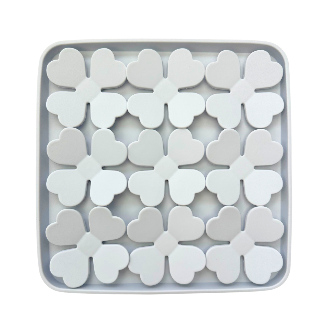 Coco & Pud Flower Slow Feeder Non-Slip Mat - Grey