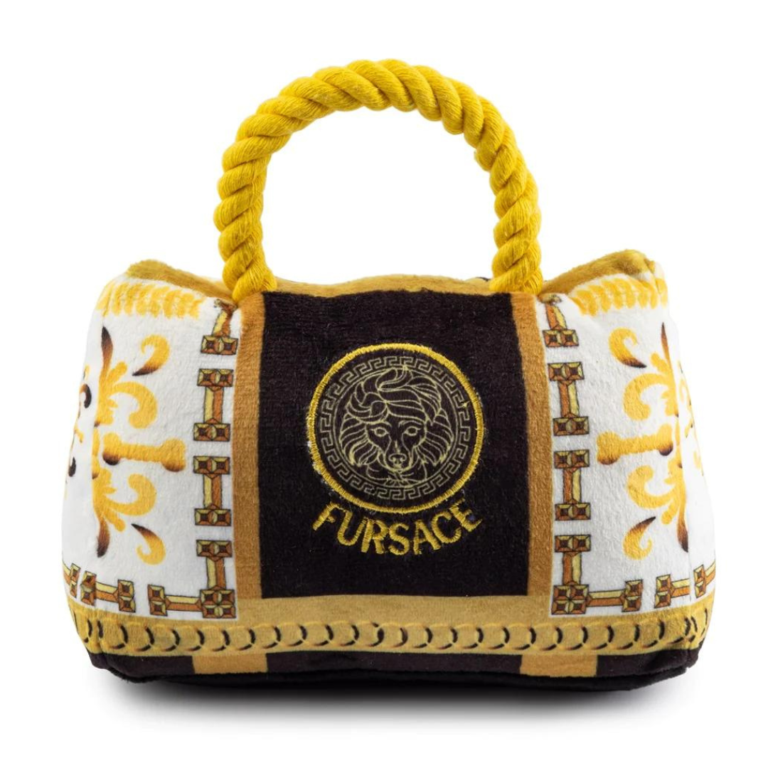 Coco & Pud Fursace Bag Dog Toy standing- Haute Diggity Dog