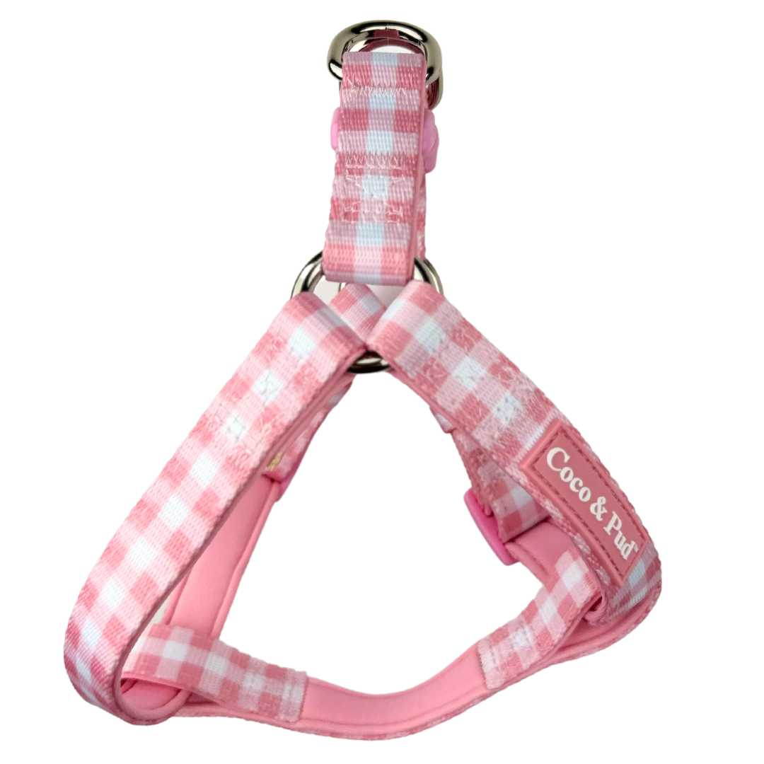 Gingham Rose UniClip Lite Dog Harness Coco Pud