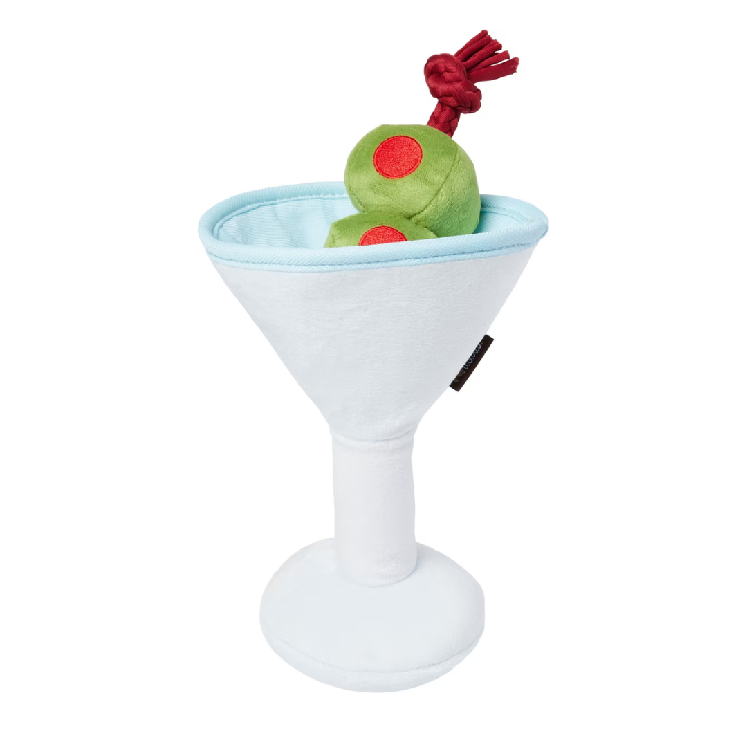 Coco & Pud Happy Hour Martini Dog Toy Barktender Collection - PLAY toys