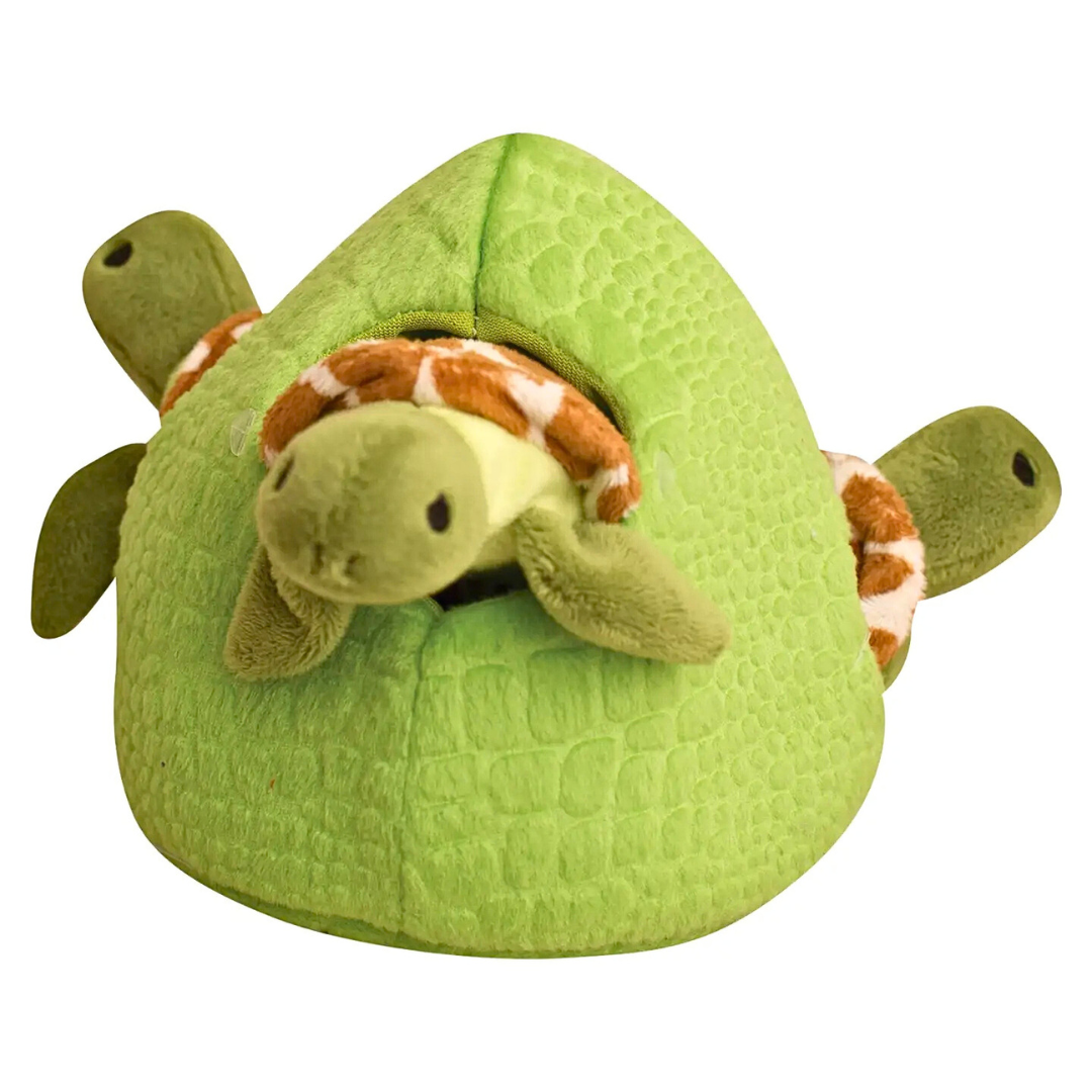 Coco & Pud Hide & Seek Reef Turtle Interactive burrow dog toy - Snug Arooz