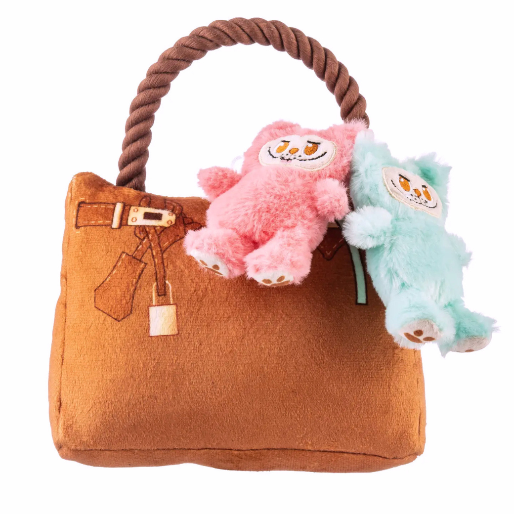 Coco & Pud Labowwow lush Dog Toy front - Haute Higgity Dog