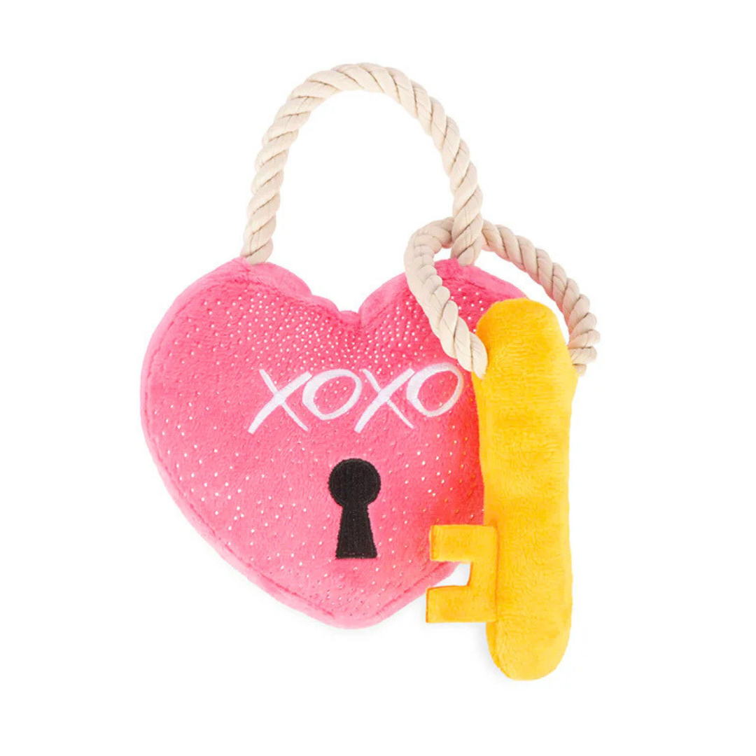 Coco & Pud Love Bug Love You A Lock Valentine's Day Dog Toy - PLAY Toys