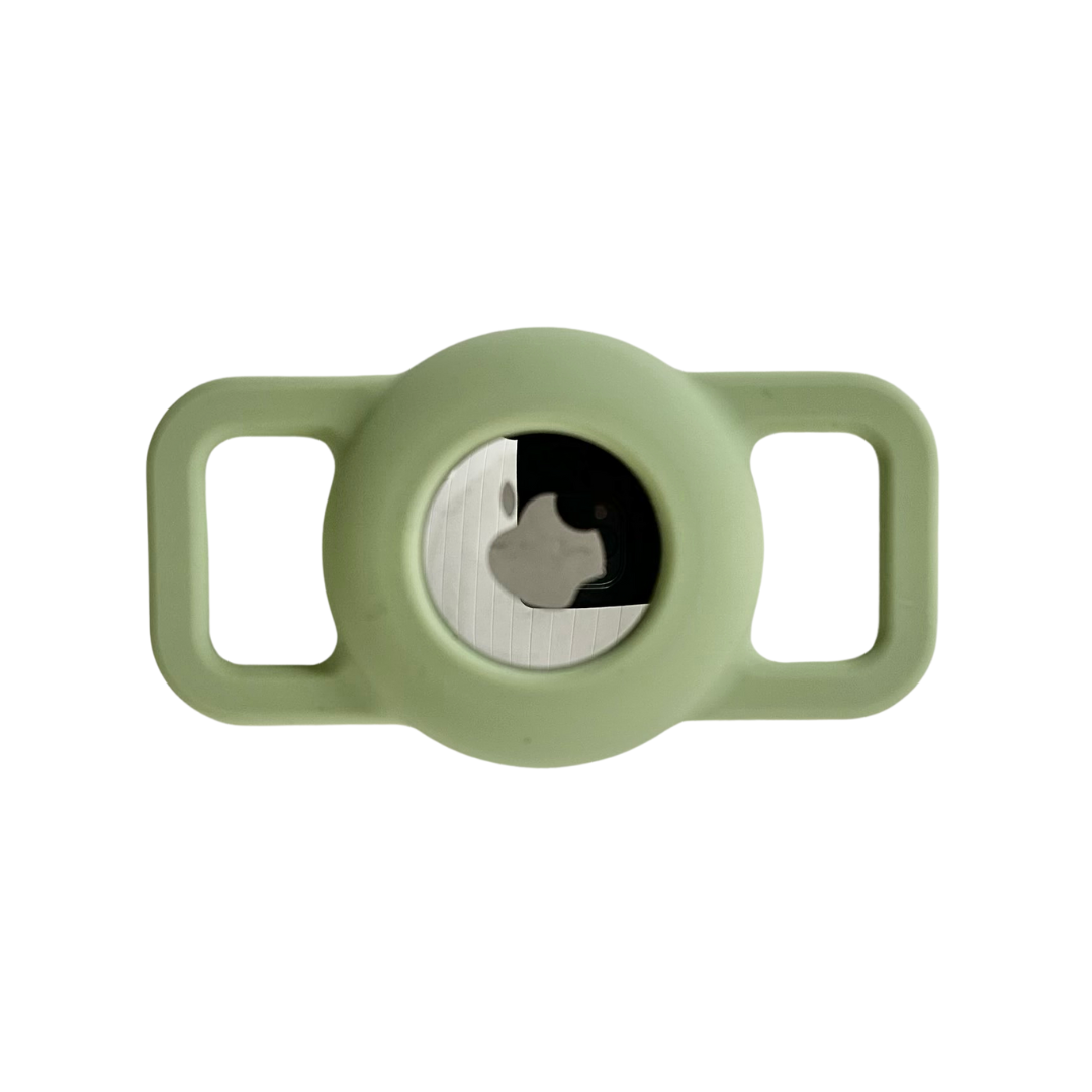 Coco & Pud Pet Air Tag Holder - Olive XS/S size front