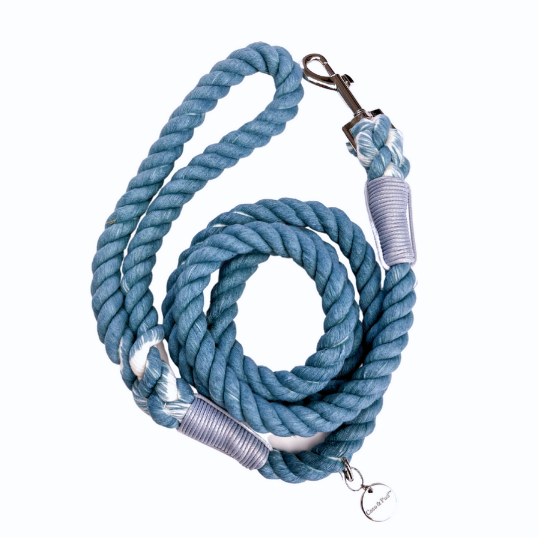Coco & Pud Boathouse Blue Rope Lead