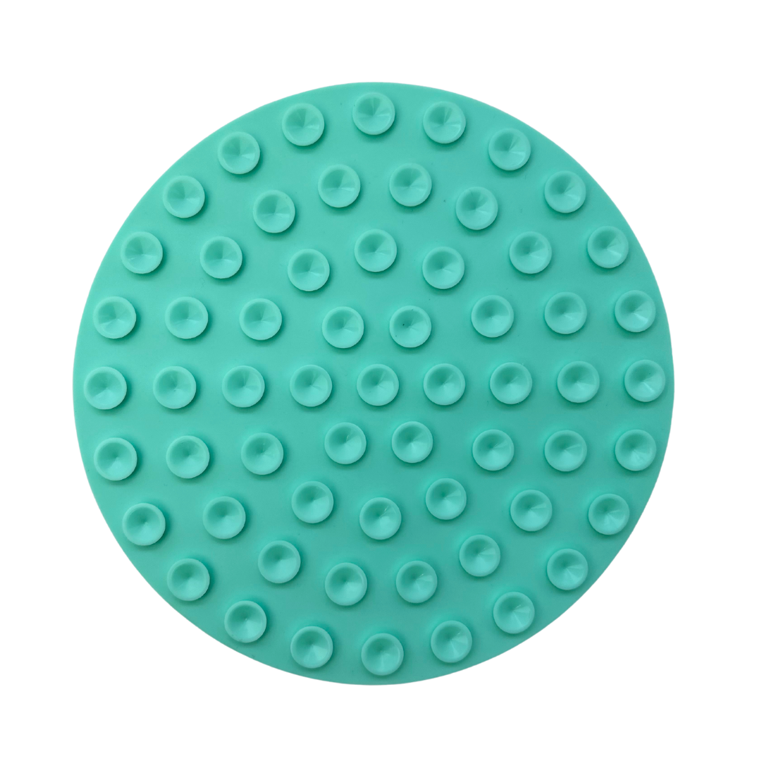Coco & Pud Round Non-Slip Lick Mat - Azure