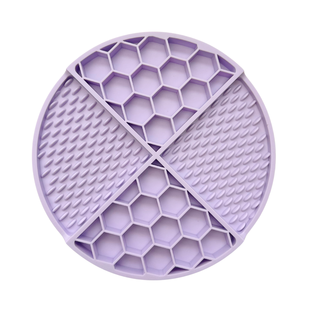 Coco & Pud Round non slip Lick Mat for dogs - Lilac