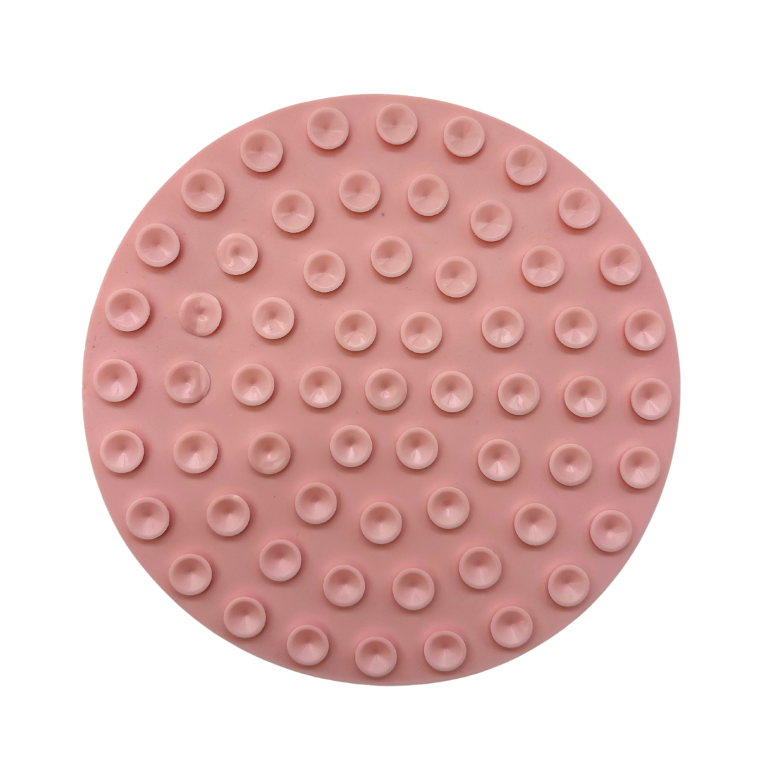 Coco & Pud Round Non-Slip Dog Lick Mat - Rose