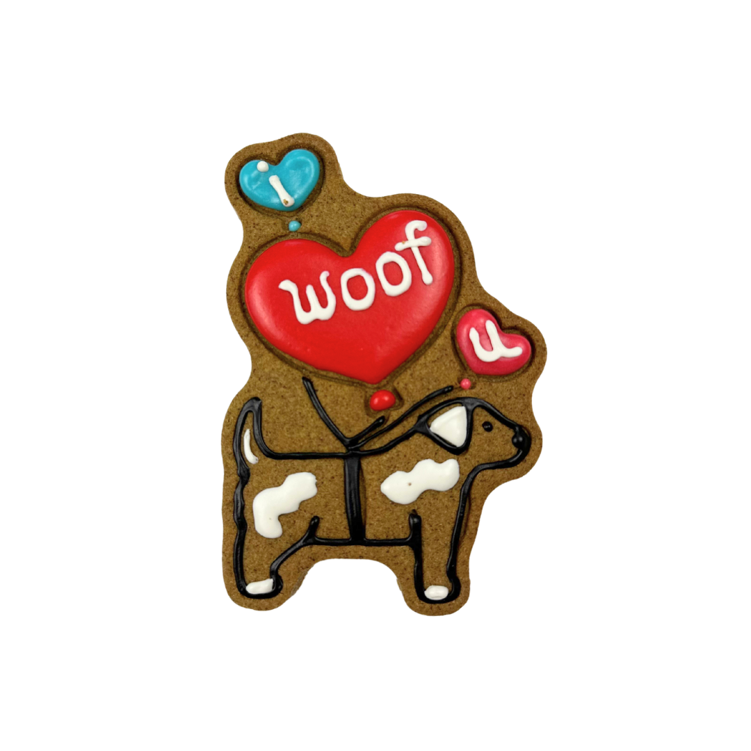 Coco & Pud I Woof You Dog Biscuit unboxed Valentine's Day - Golden Barkery