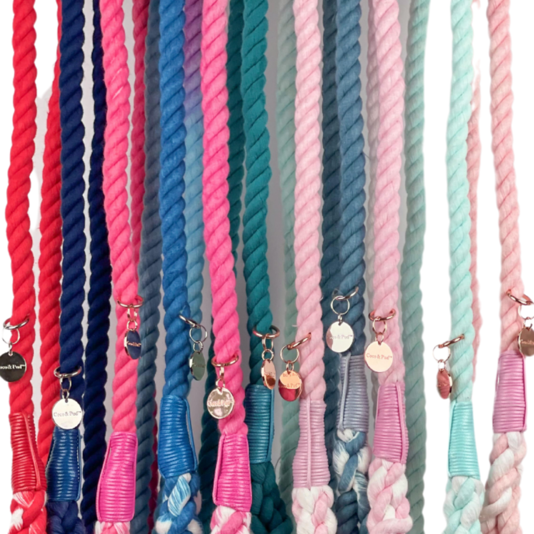 Navy Rope Lead/ Leash