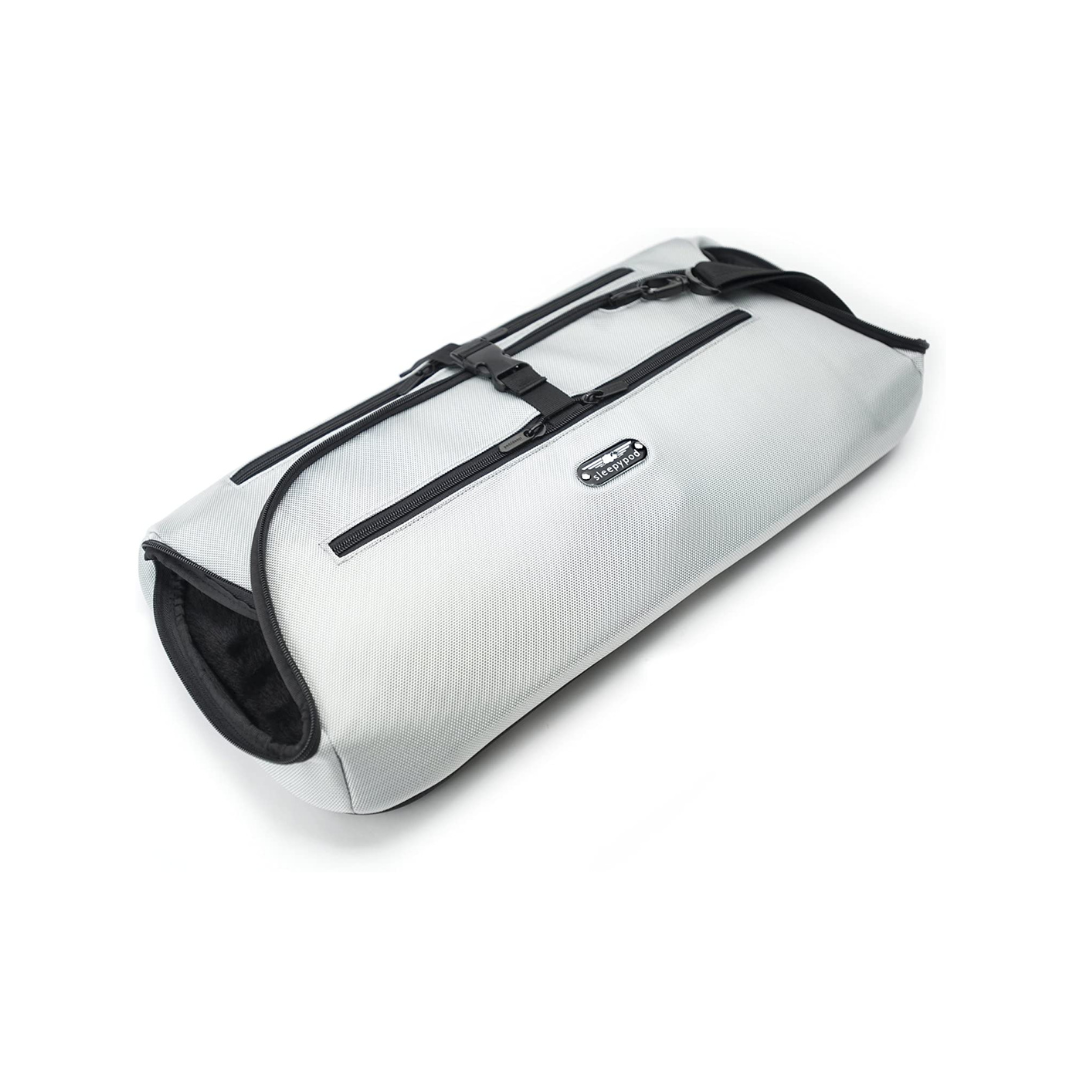 Coco Pud Sleepypod Pet carrier folded flat- Glacier Silver