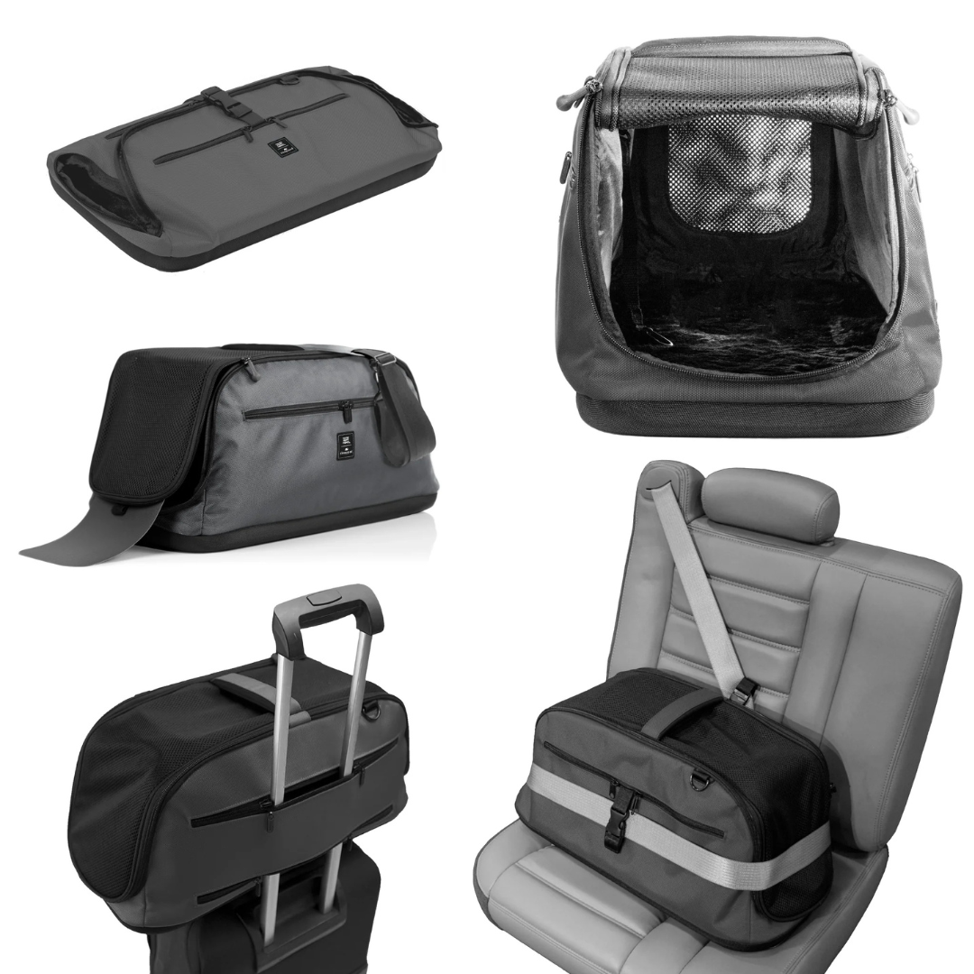 Coco & Pud Sleepypod Air different views - Olive Green