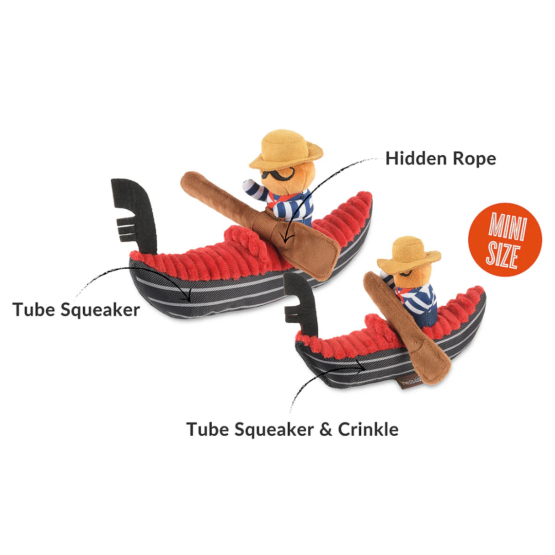 Coco & Pud Totally Tourist Venice Gondola dog Toy 2 sizes- PLAY toys