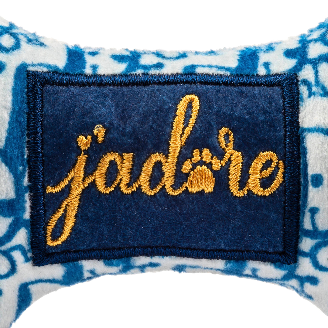 Coco & Pud j'adore logo on Dogior plush dog toy - Haute Diggity Dog