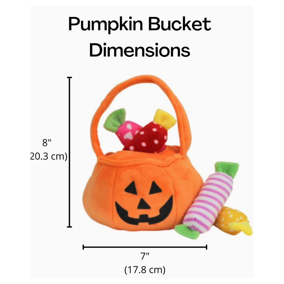 Coco & Pud Find A Toy Halloween Pumpkin Bucket Dog Toy