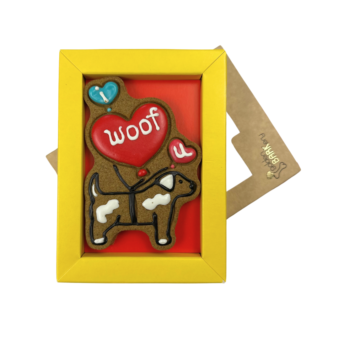 Valentine's Day Dog Treats - I Woof U Homemade Dog Biscuits