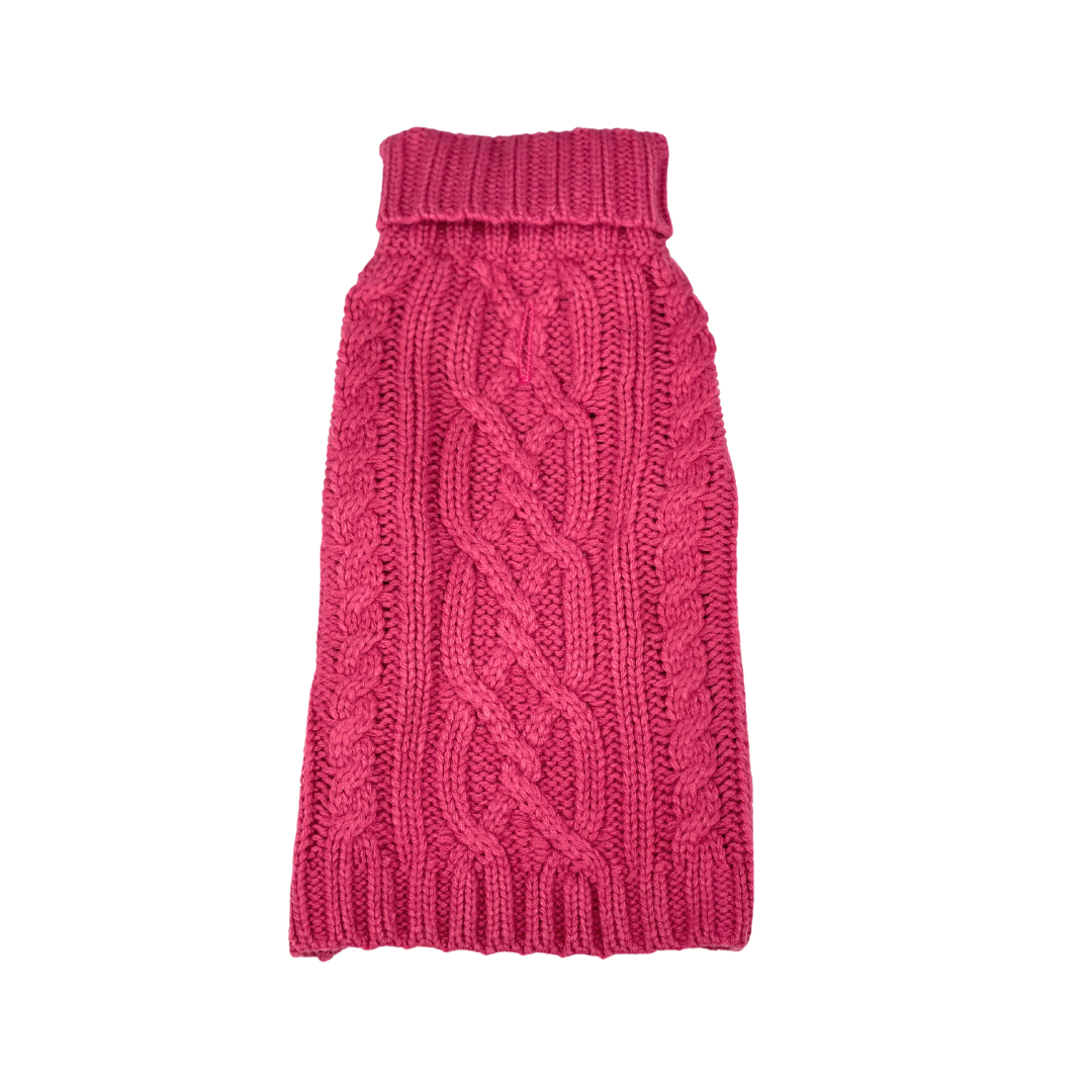 Coco & Pud Peony Coco Cable Dog Sweater