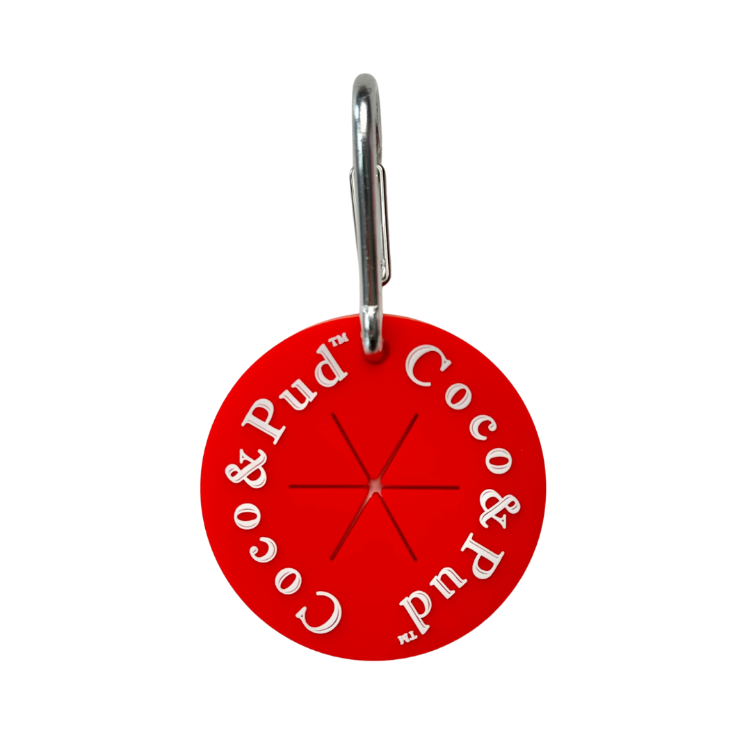 Coco & Pud Poop Bag Carrier - Red