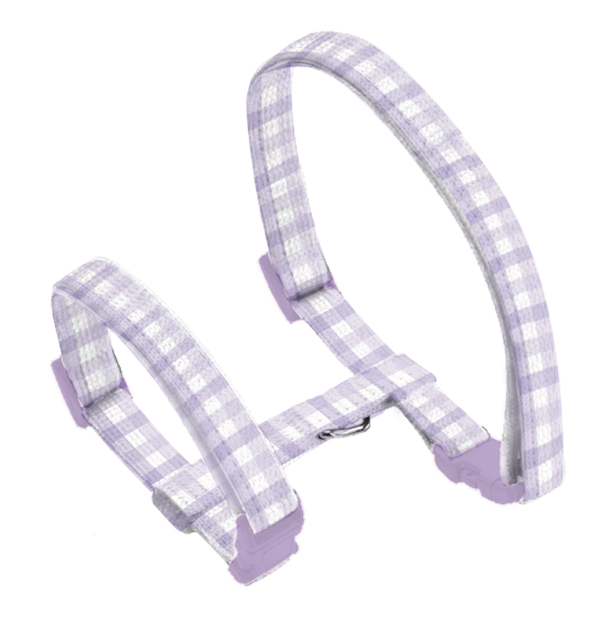 Gingham Lilac Puppy Harness