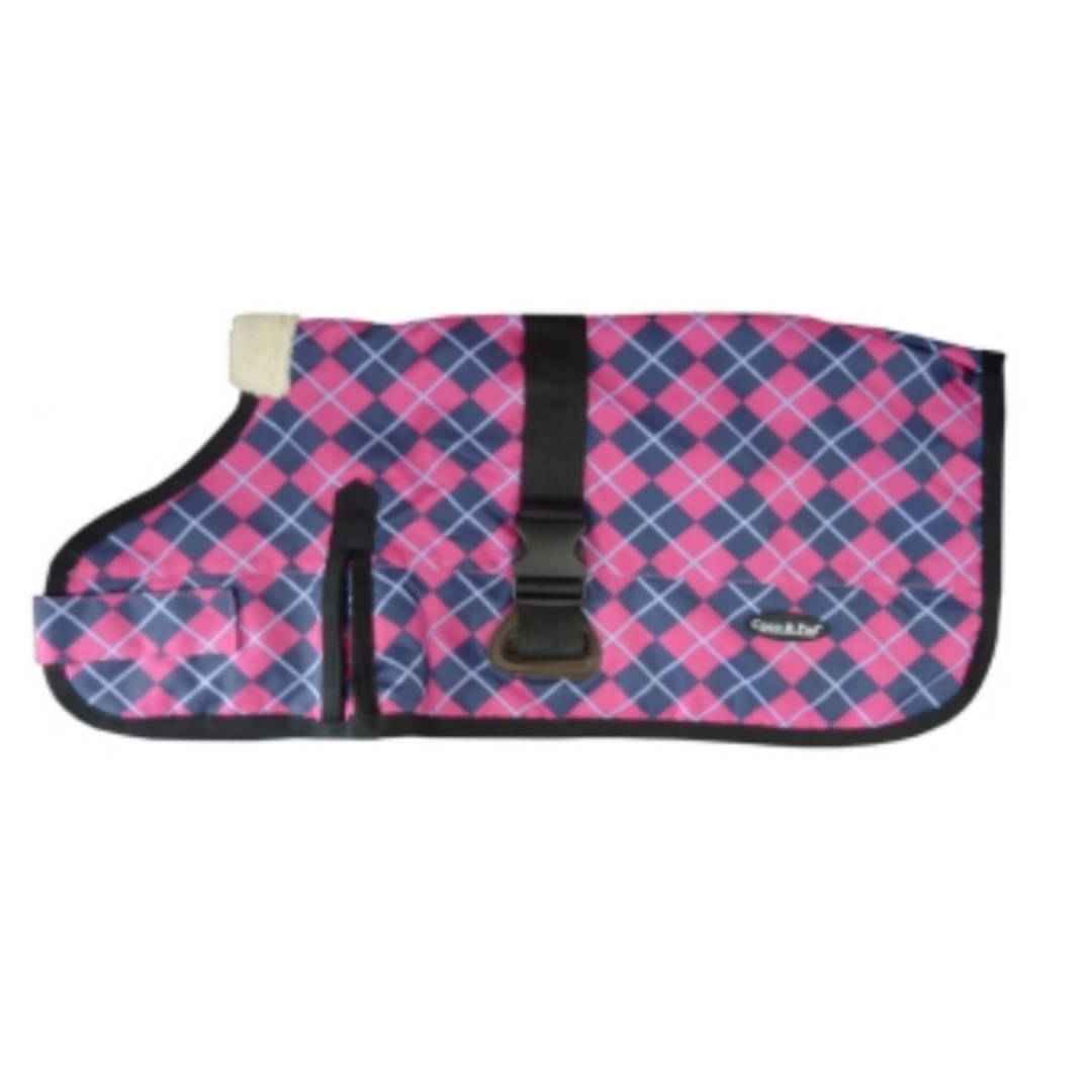 Waterproof Dog Coat 3009-B - Blue Check (for big dogs) - Coco & Pud