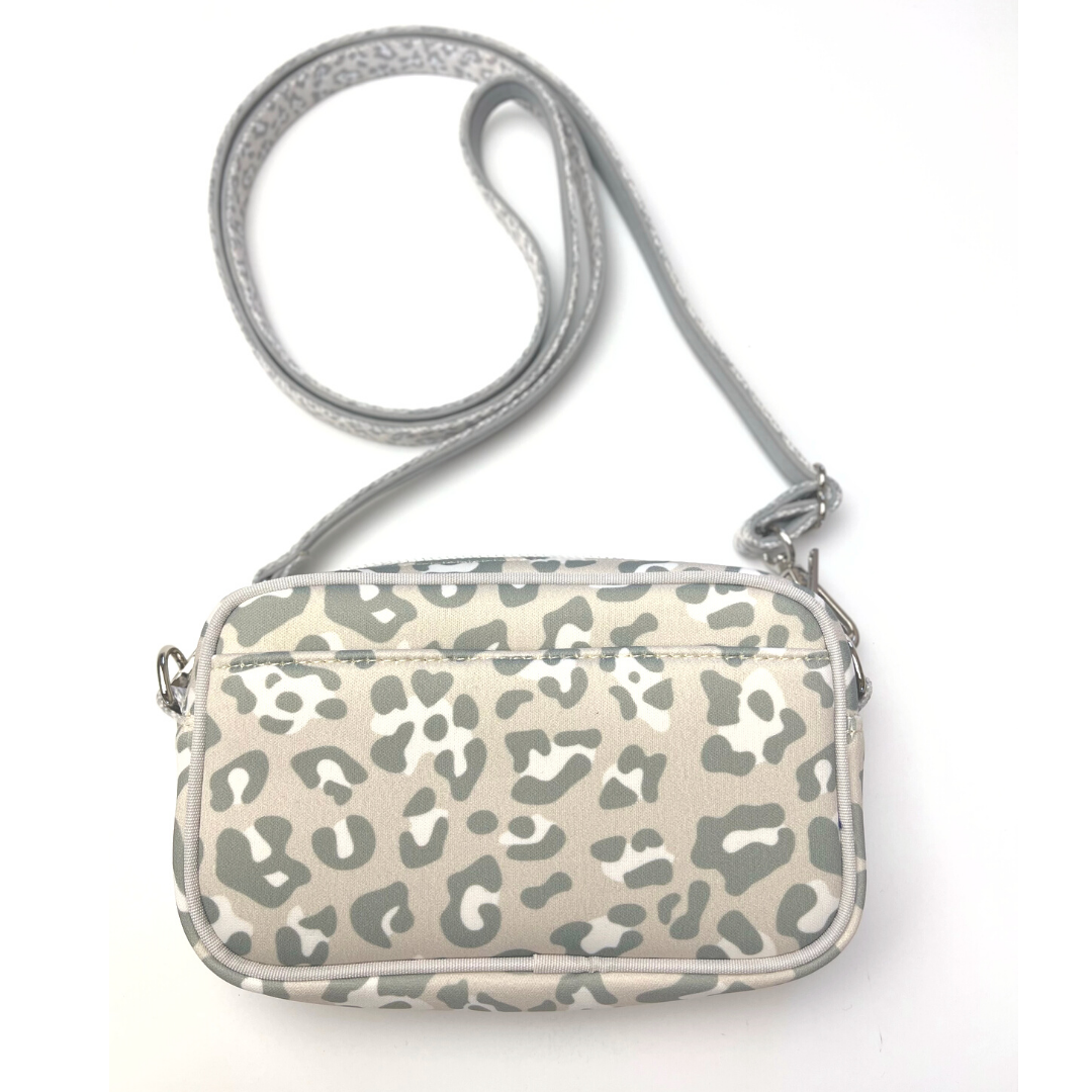 Coco & Pud Amur Leopard 'Dog Walk' Crossbody Bag - back side