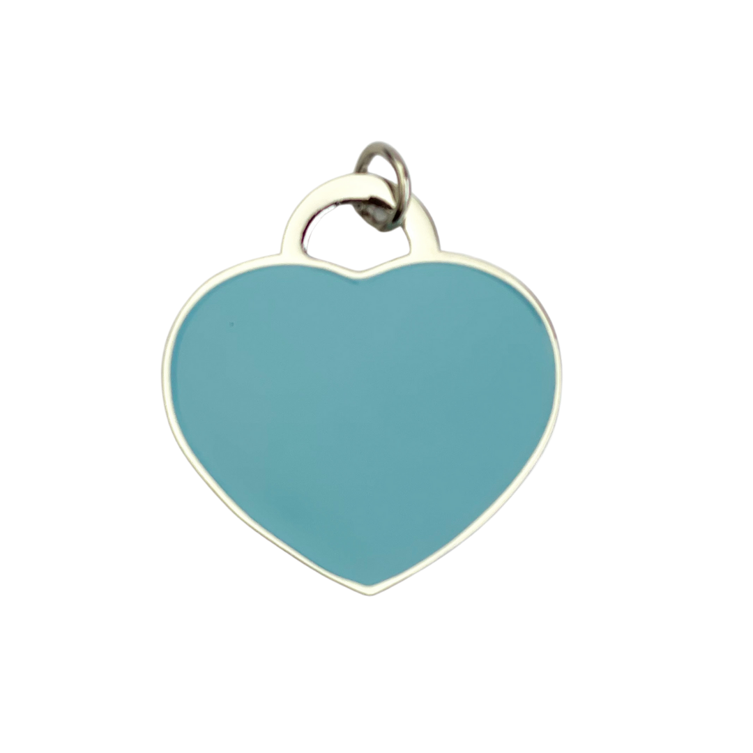 Cocop & Pud Audrey ID Tag - Aqua/ Silver