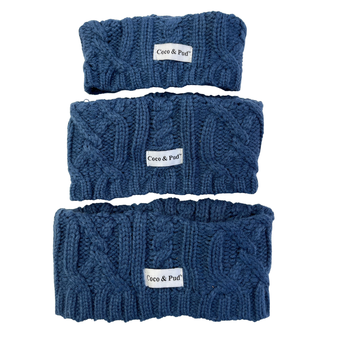 Coco & Pud Coco Cable Dog Snood - 3 sizes
