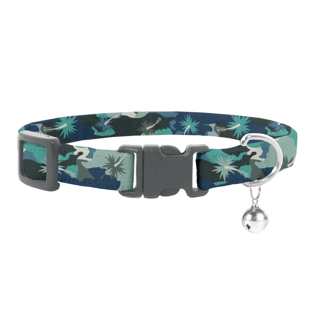 Coco & Pud Camo Hibiscus Cat Safety Collar