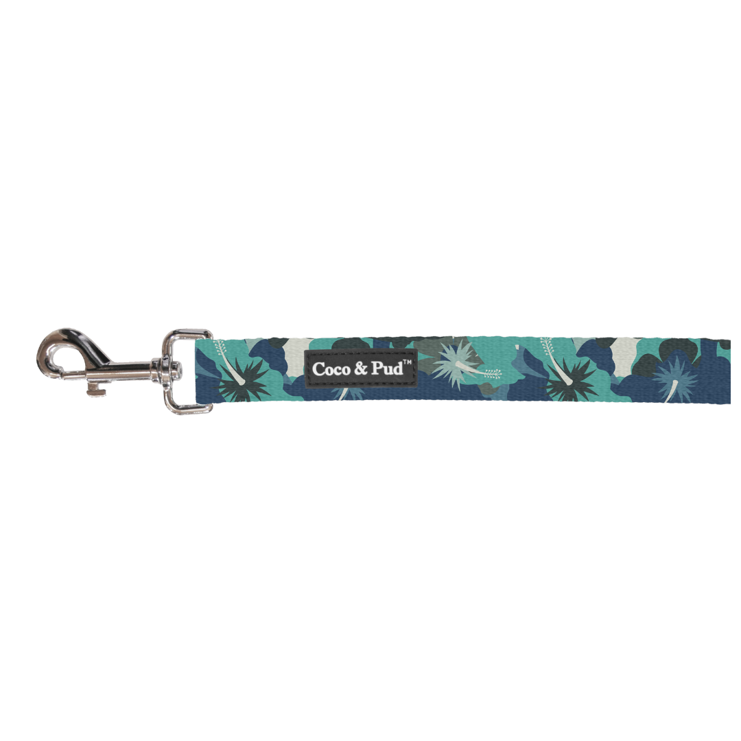 Coco & Pud Camo Hibiscus Cat Lead