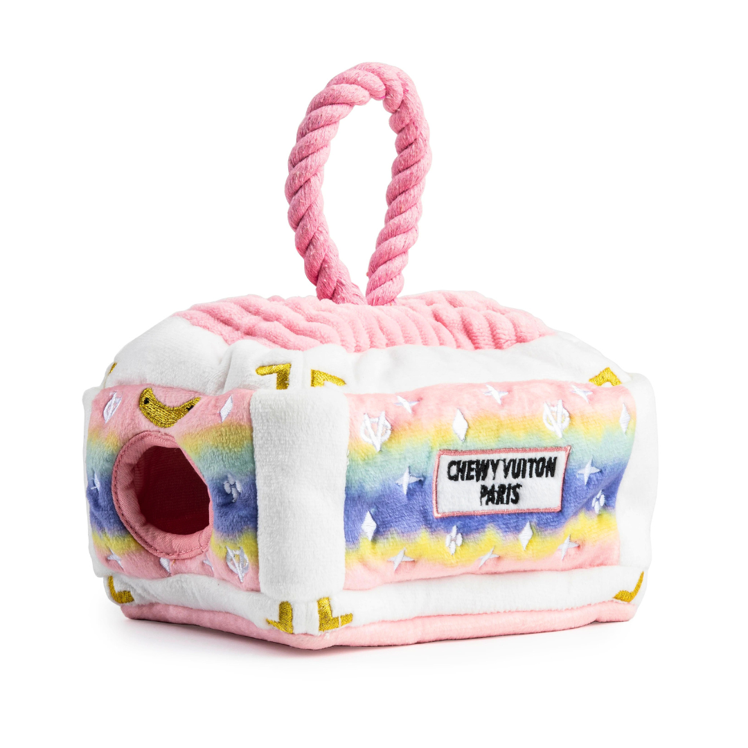 Coco & Pud - Chewy Vuiton Pink Ombre Activity Set dog toy side view - Haute Diggity Dog