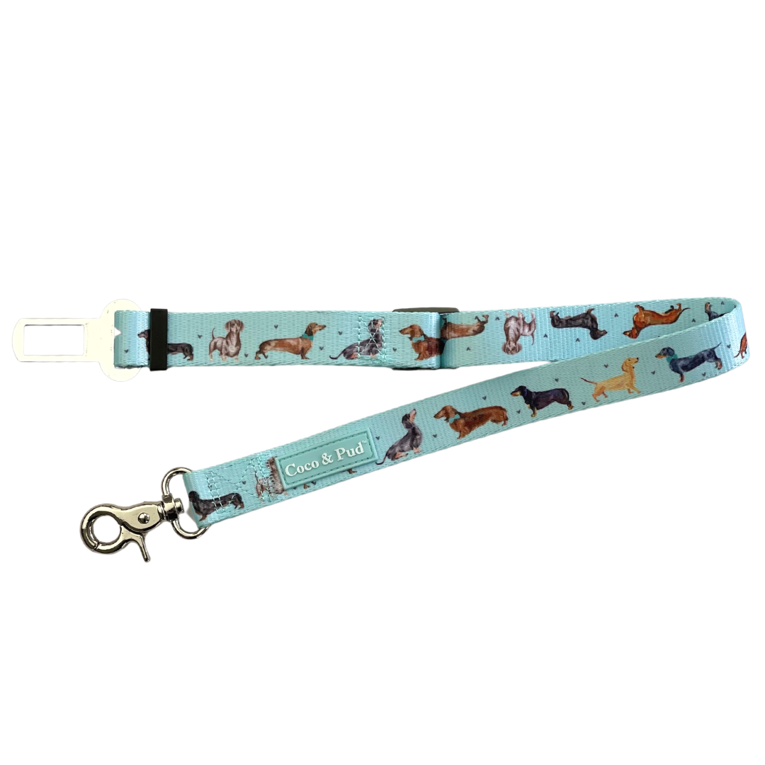 Doxie Love Dog Car Seat Belt Restraint