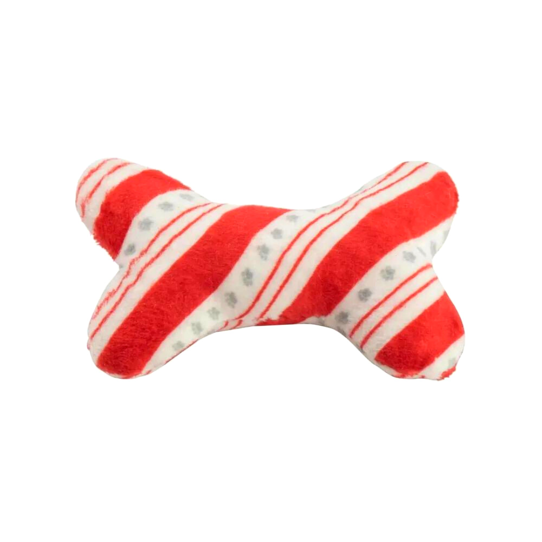Coco & Pud Puppermint Bark Activity House plush mini bone dog toy - Haute Diggity Dog